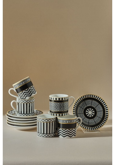 Karaca  Helenistik 6 Kişilik Kahve Fincanı 80 ml