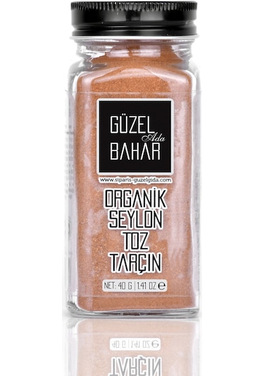 Güzel Ada Gıda Organik Seylon Toz Tarçın 40 G
