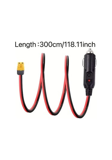 Motion003 3m Xt60h-f Xt60lı Çakmaklık Araba Işık Fiş Adaptör Kablosu 12v-24v Led Işık