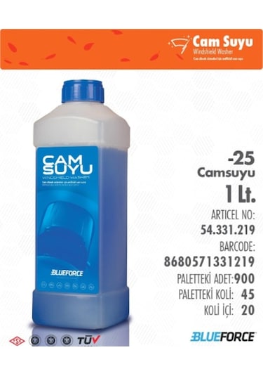 Blueforce Cam Suyu -25 1 Litre