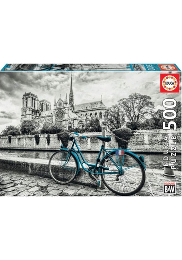 Educa 500 Parça Notre Dame Ve Yeşil Bisiklet Puzzle