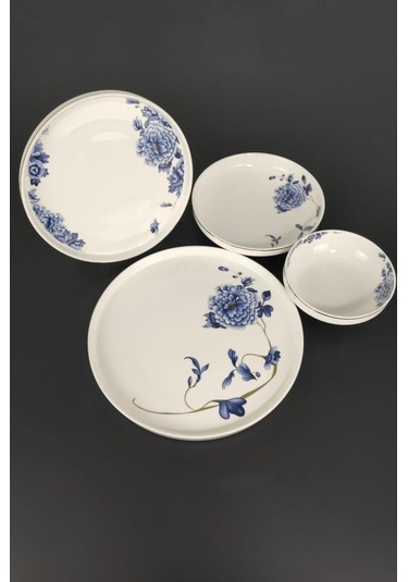 Roy King Blue Blanch 60 Parça Bone China Yemek Takımı Dsn 042