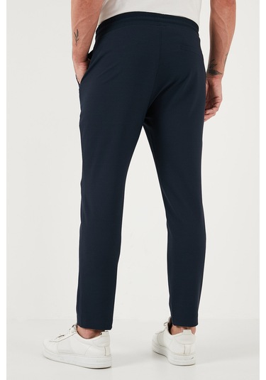 Buratti Streç Regular Fit Normal Bel Düz Paça Jogger Erkek Pantolon Cf25617953 Lacivert