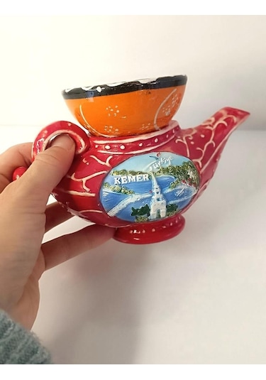 Mumluk Mum Alaadin'in Sihirli Lambası Biblo Seramik Ev Ofis Dekor Süsü