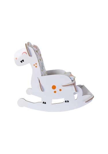 Ahşap Sallanır Çoçuk Sandalyesi Çocuk Koltuk Bebek Koltuk Sandaly (529308560) Beyaz