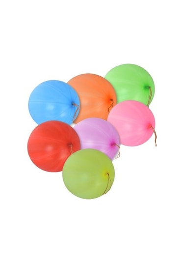 Lastikli Punch Balon 100 Adet Karışık Renk