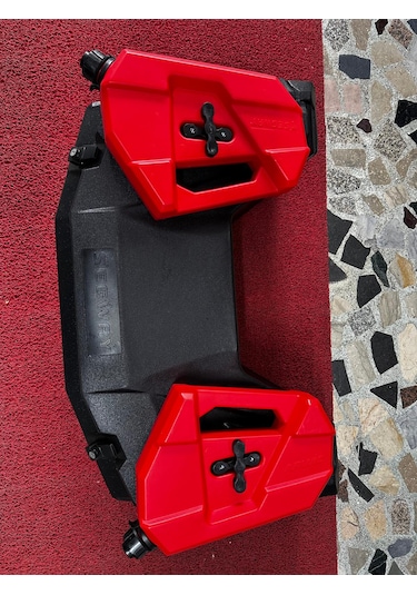 Arwic 180 Atv Çantası & 2 Adet Segway 5lt Benzin Bidonu Set Siyah