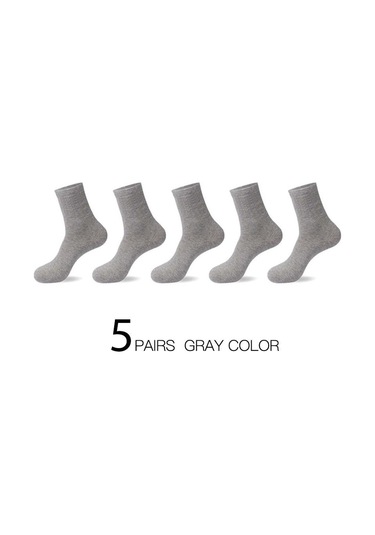 Gri 5 Çift/grup Yüksek Kaliteli Erkek Pamuk Çorap Iş Sonbahar Kış Deodorantı Nefes Adam Uzun Çorap Gri Gri 5 Çift/grup Yüksek Kaliteli Erkek Pamuk Çorap Iş Sonbahar Kış Deodorantı Nefes Adam Uzun Çorap Gri