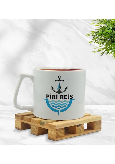 Bk Gift Kişiye Özel Tekne Marin Ve Denizcilik Tasarımlı Middle Kupa-7, Arkadaşa Hediye Kobitmeyencom33425 Bk Gift