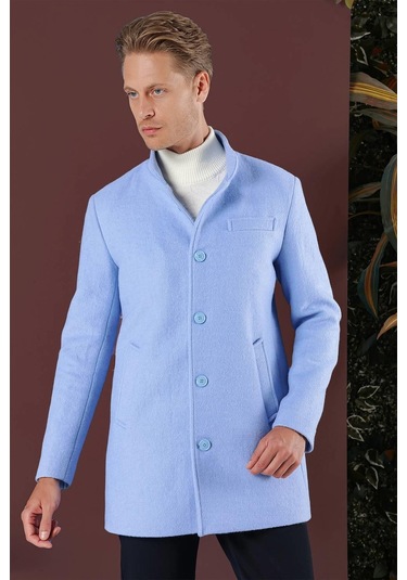 Ka 079 Slim Fit Mavi Spor Kaban Mavi