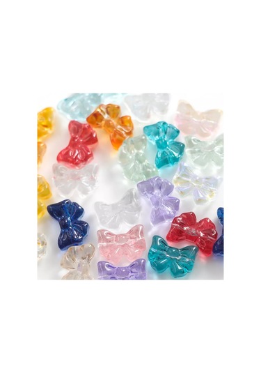 Kafebizu Cam Boncuk Fiyonklar 20 Adet 14x10 Mm Renk Karışıklığı 198061920