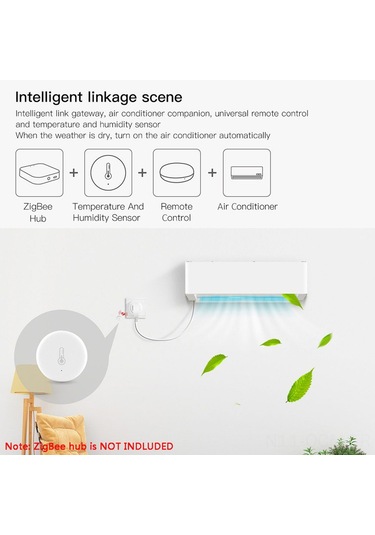 Qingmipy Akıllı Wi-fi Nem Ve Sıcaklık Sensörü - Google Asistan Uyumlu, 30 Günlük Veri Kayıt