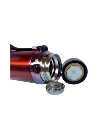 1lt Çelik Termos Kırmızı Kırmızı