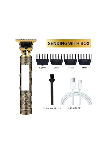 T9 Elektrikli Saç Kesme Makinesi Elektrikli Pusula Elektrikli Pusula Elektrokaplama Plastik Plaka Ejderha Abs