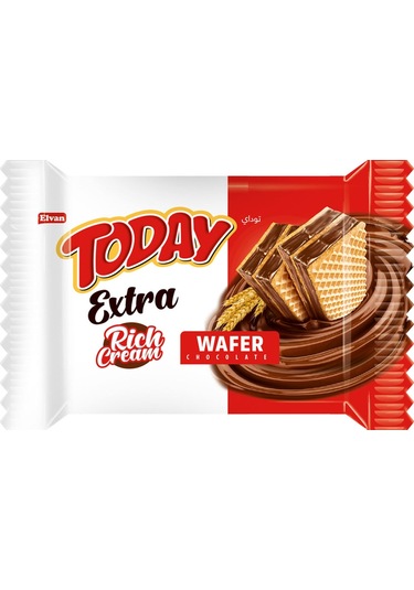 Today Extra Bol Kremalı Çikolatalı Gofret 50Gr. 24 Adet (1 Kutu)