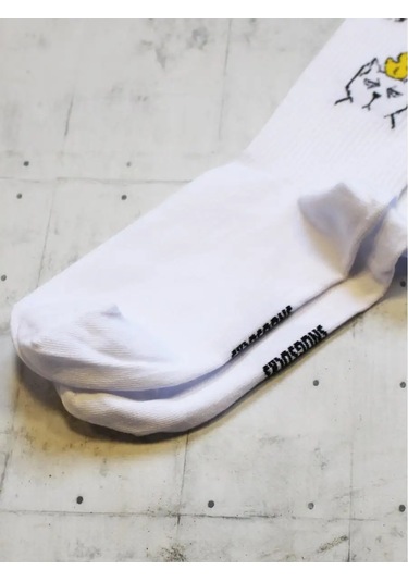 Snugsocks Yüksek, İlginç Baskılı Ve Yazılı Komik Çoraplar 168087266 Beyaz