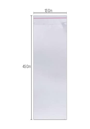 13X45 Bantlı Opp Parlak-Şeffaf Jelatin 100 Adet
