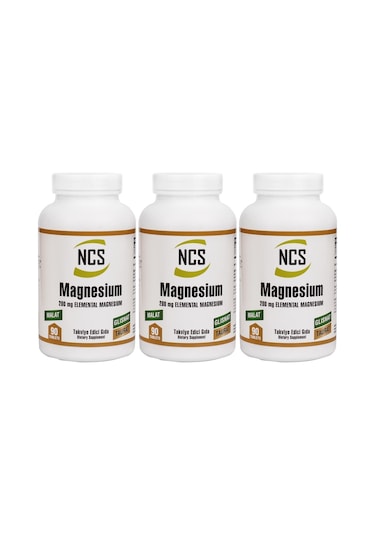 Ncs Magnesium (Magnezyum) Malat Glisinat Taurat 90 Tablet 3 Adet
