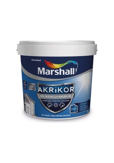 Marshall Akrikor Silikonlu + Akrilik Dış Cephe Boyası Y6 7,5l 7.5 L