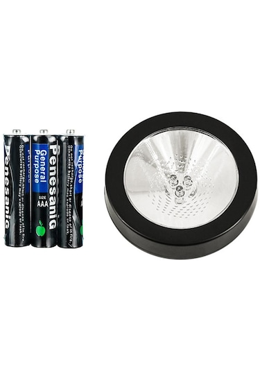 Suntek Işıklı Coaster Kokteyl Şişe Tabanı İçecekler Ev Pil Siyahı Siyah