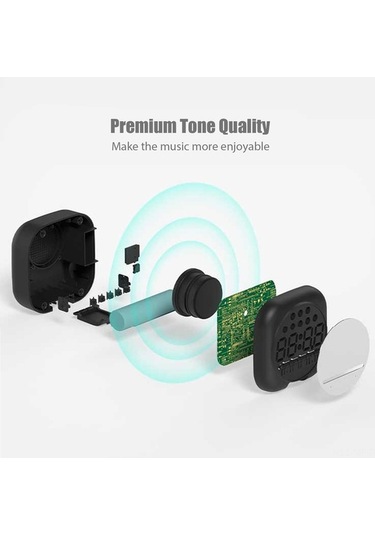 Novahub Yüksek Kaliteli Bluetooth Hoparlör: Çift Alarm, Aydınlatmalı Ekran, Usb Şarj Ve Stereo Ses