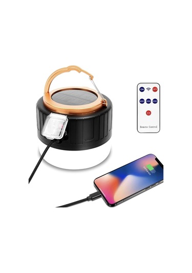 Cata Ct-4289 Urla Şarjlı Solar Kamp Feneri Beyaz Işık Mavi