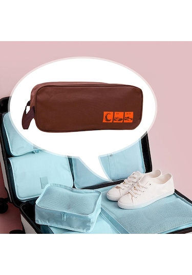 Suntek Fermuar Hafif Ayakkabı Kılıfı Kahve Ile Oxford Kumaş Diğer