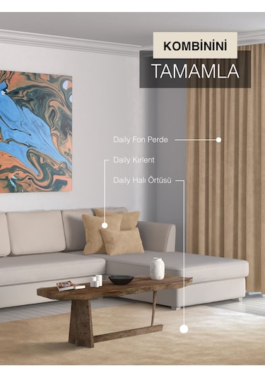 Home Daily Series Sahra Rengi Kırlent Yastık Kılıfı Sahra