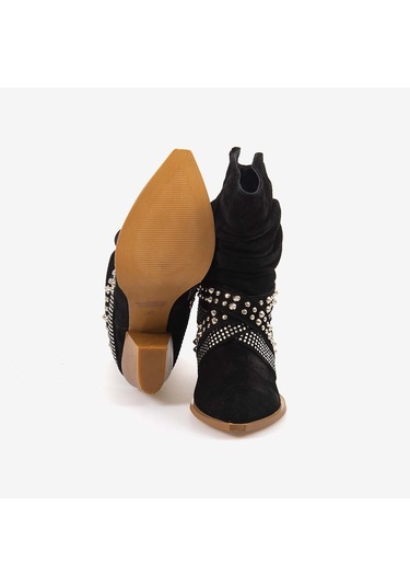 Kemal Tanca Kadın Bot 26-103152k Siyah Suet
