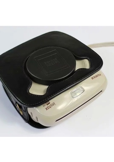 Cbtx Fuji Instax Square Sq20 Pu Deri Kamera Koruyucu Kapak - Siyah