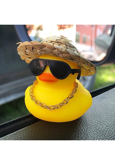 1 Pc Çim Şapka Sarı Ördek Araba Aksesuarları Araba Dekorasyonları Acemi Sürücü Orange 1 Piece Set