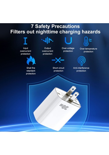 Maiyame Pd30 W Çift Hızlı Şarj Fişi Pd3.0 Hızlı Şarj Protokolü Yüksek Verimlilik Çoklu Cihaz Şar