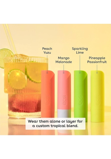 Eos Lip Balm Tropical Chiller Dudak Balsamı Çeşit Paketi 4 Adet