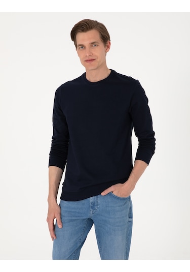 Pierre Cardin Erkek Lacivert Sweatshirt 50314054-vr033 Lacivert