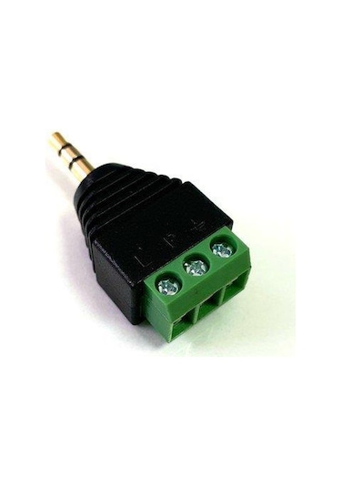Electroon 3.5Mm Klemensli Stereo Jak Fiş - 1Adet