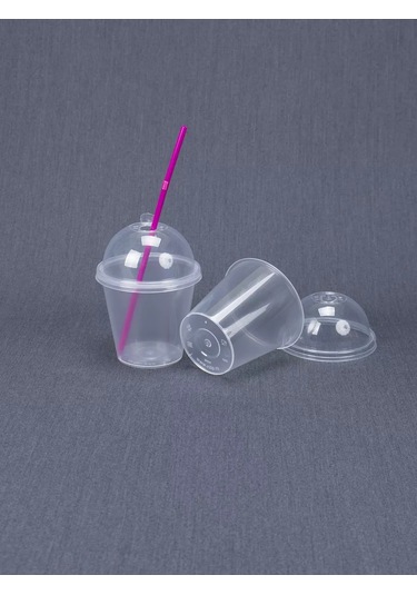 Softhomeplast Bubble Cup 300 Ml 20'li Şişeli Gonta Kapaklı Parlak Kupa 232455712 Beyaz