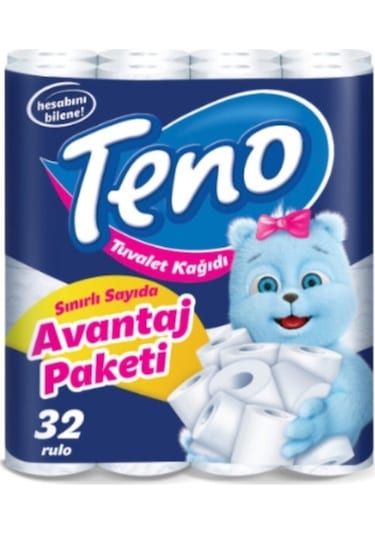 Teno Avantaj Paketi Tuvalet Kağıdı 32 Rulo