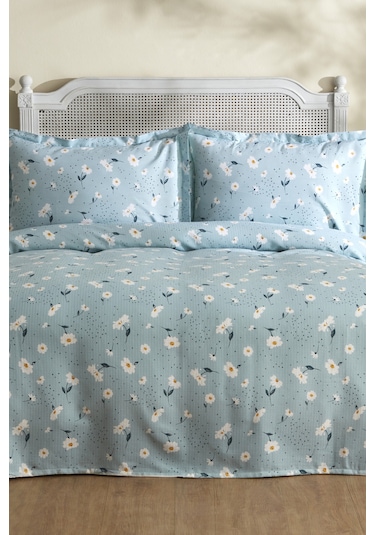 Karaca Home Daisy %100 Pamuk Çift Kişilik Pike Takımı Mint Pp 200.22.11.0409
