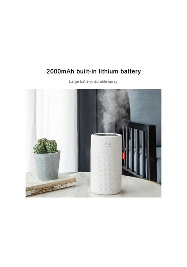 Sones 750ml Büyük Kapasiteli Hava Nemlendirici Usb Şarj Edilebilir Kablosuz Ultrasonik Aroma Esansiyel Yağ Difüzörü