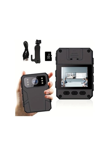 Dashanshop Jiacuali Taşınabilir Hd Dvr Camera 32gb Tf Card 1080p Full Hd Gece Görüşü Hareket Algılama Bisiklet Araç Ev Seyahat Güvenlik