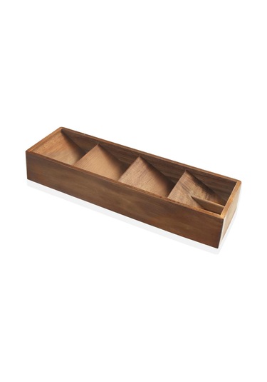 The Mia Natura Akasya Bölmeli Kaşıklık 40x12x6 Cm