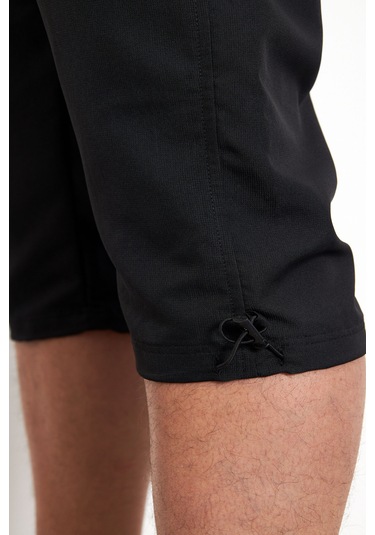 Enrico Ferry Erkek Siyah Hızlı Kuruyan Büyük Beden Kapri Edy2524b Siyah