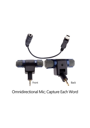 Springsun Mikrofon Stereo Mikrofon 3.5mm Fiş Usb Adaptör Kablosu Yedek