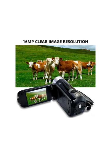 Vkemall Kırmızı 1080p Full Hd Dijital Video Kamerası - 16mp Cmos Sensör, 16x Dijital Zoom, 2.7" Lcd Ekran, Dahili Li-ion Pil Avrupa Standartı