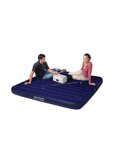3-4 Kişilik Şişme Yatak İntex 64755 Şişme Kamp Yatak 203x183x25C
