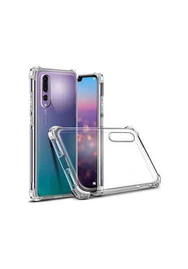 Huawei P20 Pro Kılıf Zore Nitro Anti Shock Silikon Kılıf Renksiz