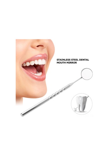 Samdoo Stainless Steel Diş Bakımı Aleti - 45 Derece Tasarım, Kaymazsız Kolu İle Ağız İçini Net Görüntüle, Profesyonel Ve Kişisel Kullanım