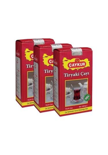 Çaykur Tiryaki Siyah Dökme Çay 3 x 1 KG