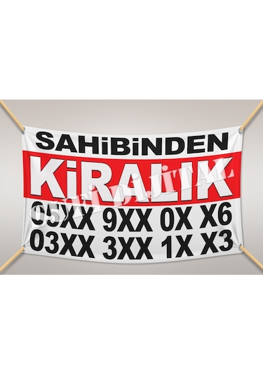 Satılık Kiralık Branda Pankart Basımı Ilan Afişi Dijital Baskısı (508157104)