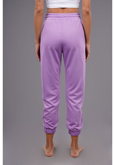 Gabria Cepli Paça Lastikli Eşofman Altı Lila